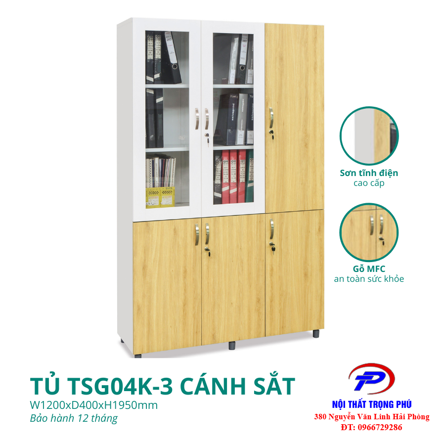 TỦ CÁNH GỖ CÔNG NGHIỆP TSG04K-3