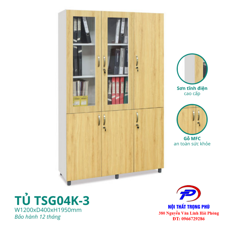 TỦ CÁNH GỖ CÔNG NGHIỆP TSG04K-3