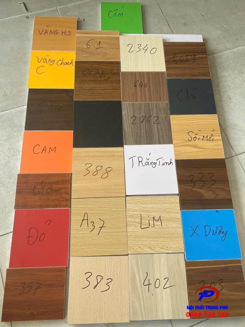 "Bảng Màu Gỗ Công Nghiệp Phủ Melamine Đẹp, Bền, Giá Tốt 2025"