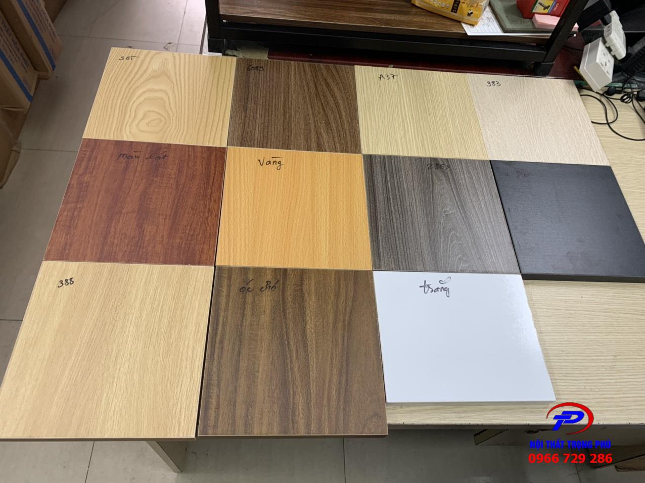 "Bảng Màu Gỗ Công Nghiệp Phủ Melamine Đẹp, Bền, Giá Tốt 2025"