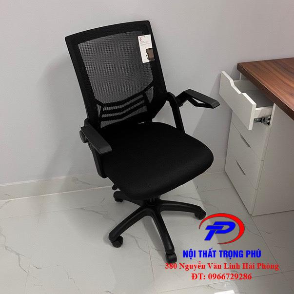 Ghế Văn Phòng Tay Gập Chân Xoay TPGX680