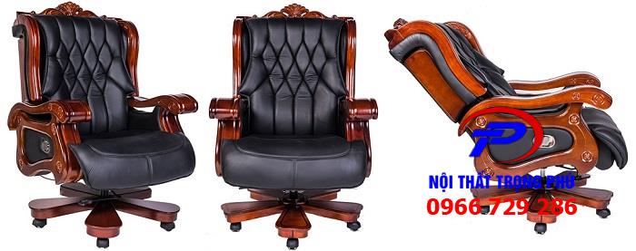 Ghế lãnh đạo TQ22 da đen