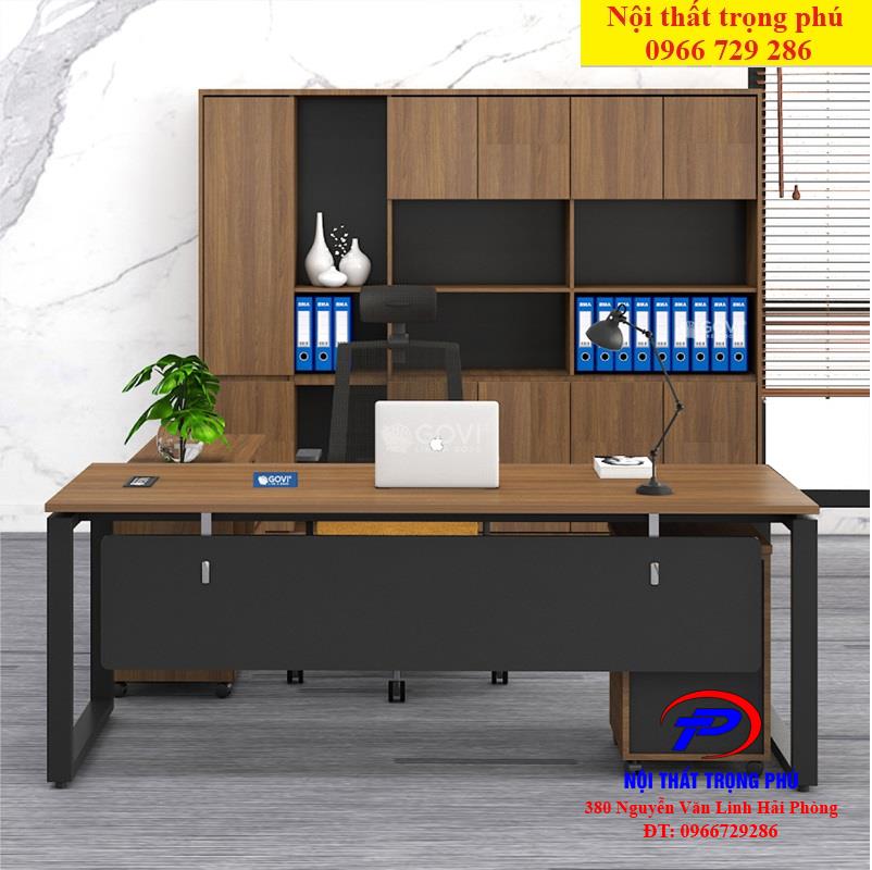 Bàn lãnh đạo - Bàn giám đốc chân sắt chữ U 1m6 EU16-T