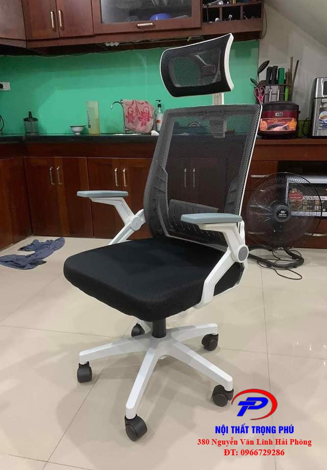 Ghế xoay lưới  công thái học cao cấp TP TMS04 màu trắng