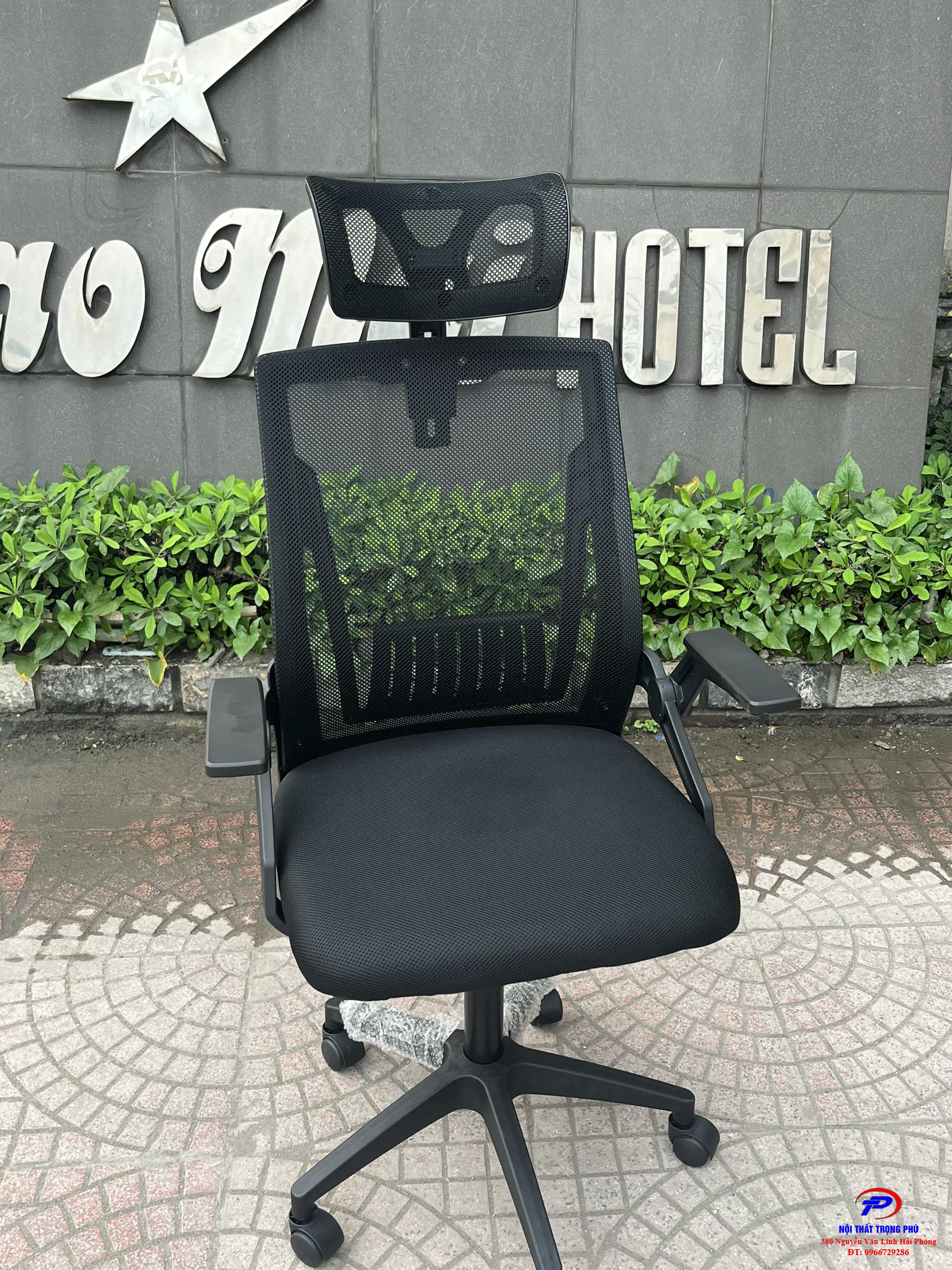 Ghế xoay lưới  công thái học cao cấp TPTMS04 màu đen