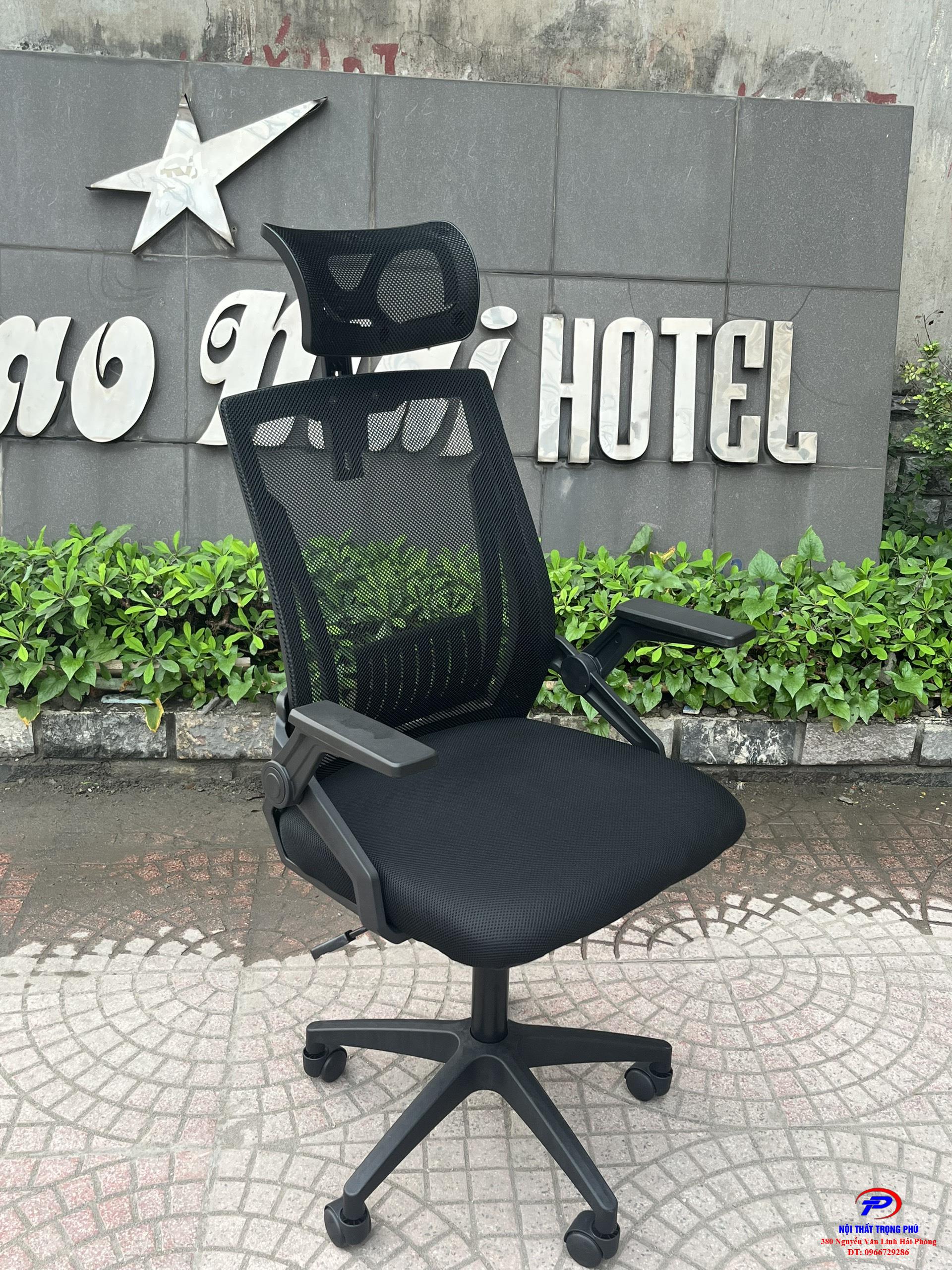 Ghế xoay lưới  công thái học cao cấp TPTMS04 màu đen