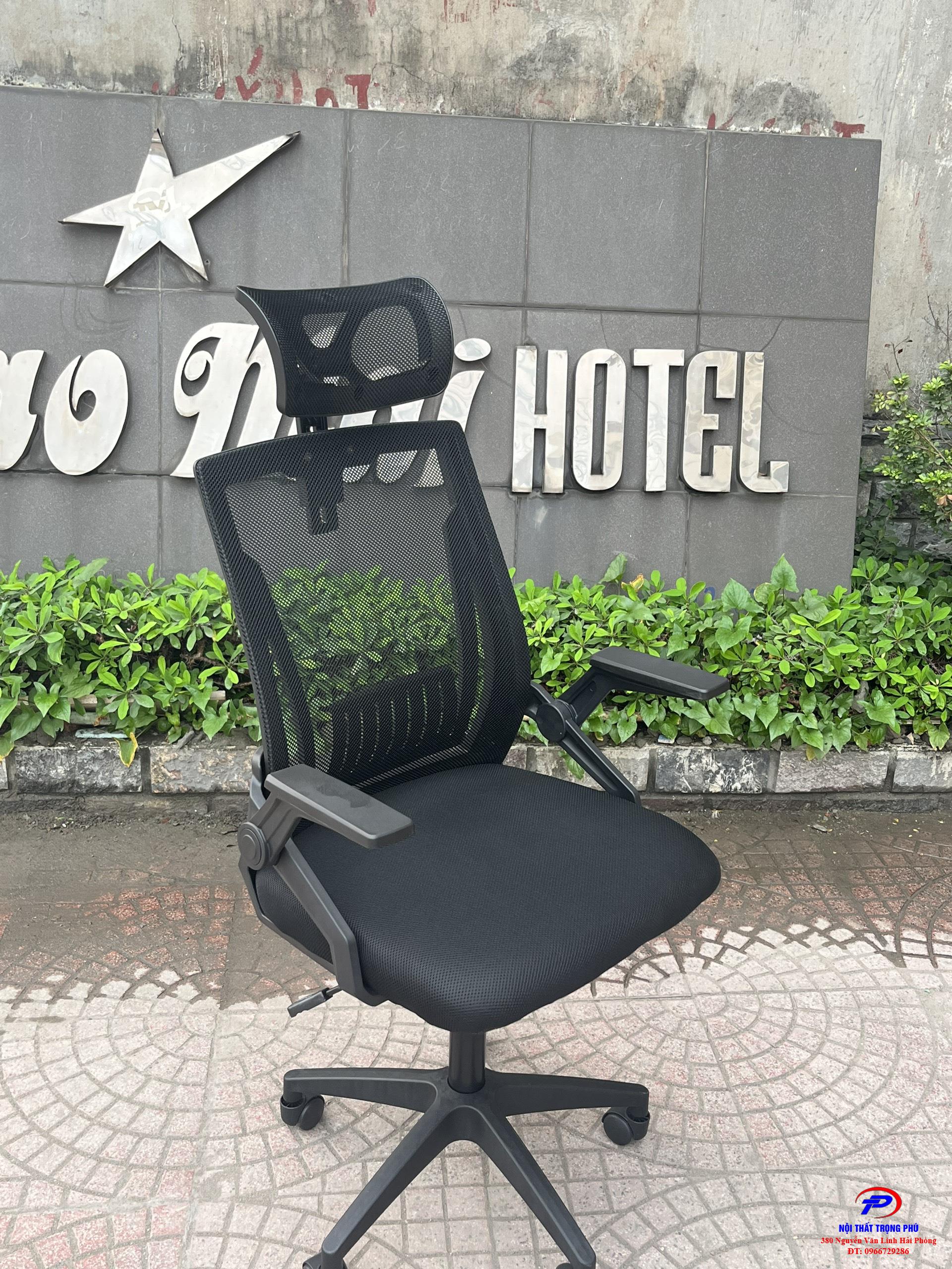 Ghế xoay lưới  công thái học cao cấp TPTMS04 màu đen