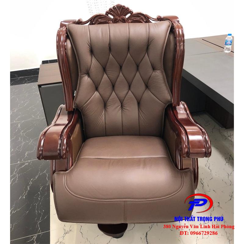 Ghế lãnh đạo TQ22 da nâu