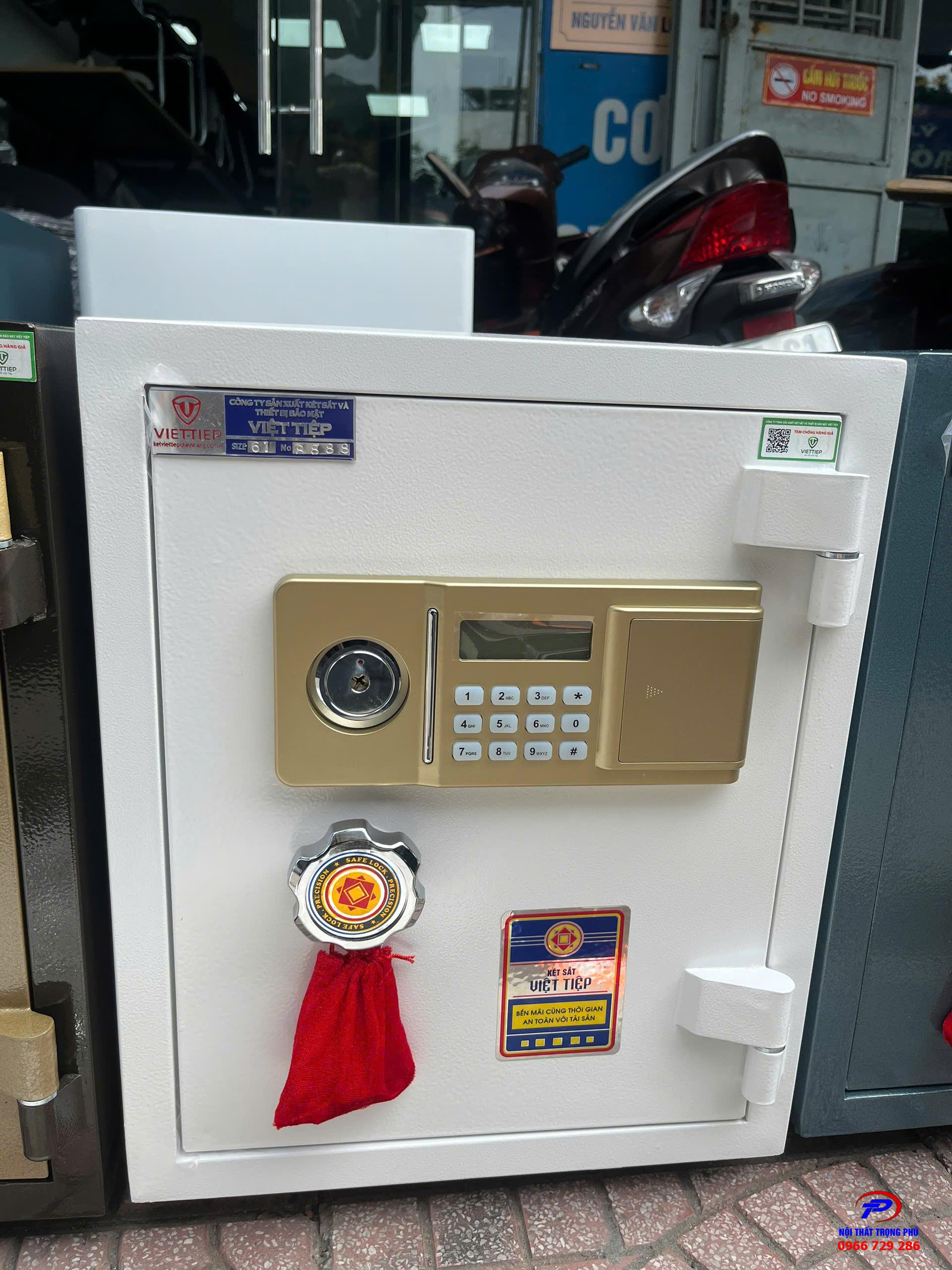 KÉT VIỆT TIỆP KHÓA ĐIỆN TỬ K54ĐT MÀU TRẮNG – CHỐNG CHÁY, BẢO MẬT TỐI ƯU, THIẾT KẾ HIỆN ĐẠI