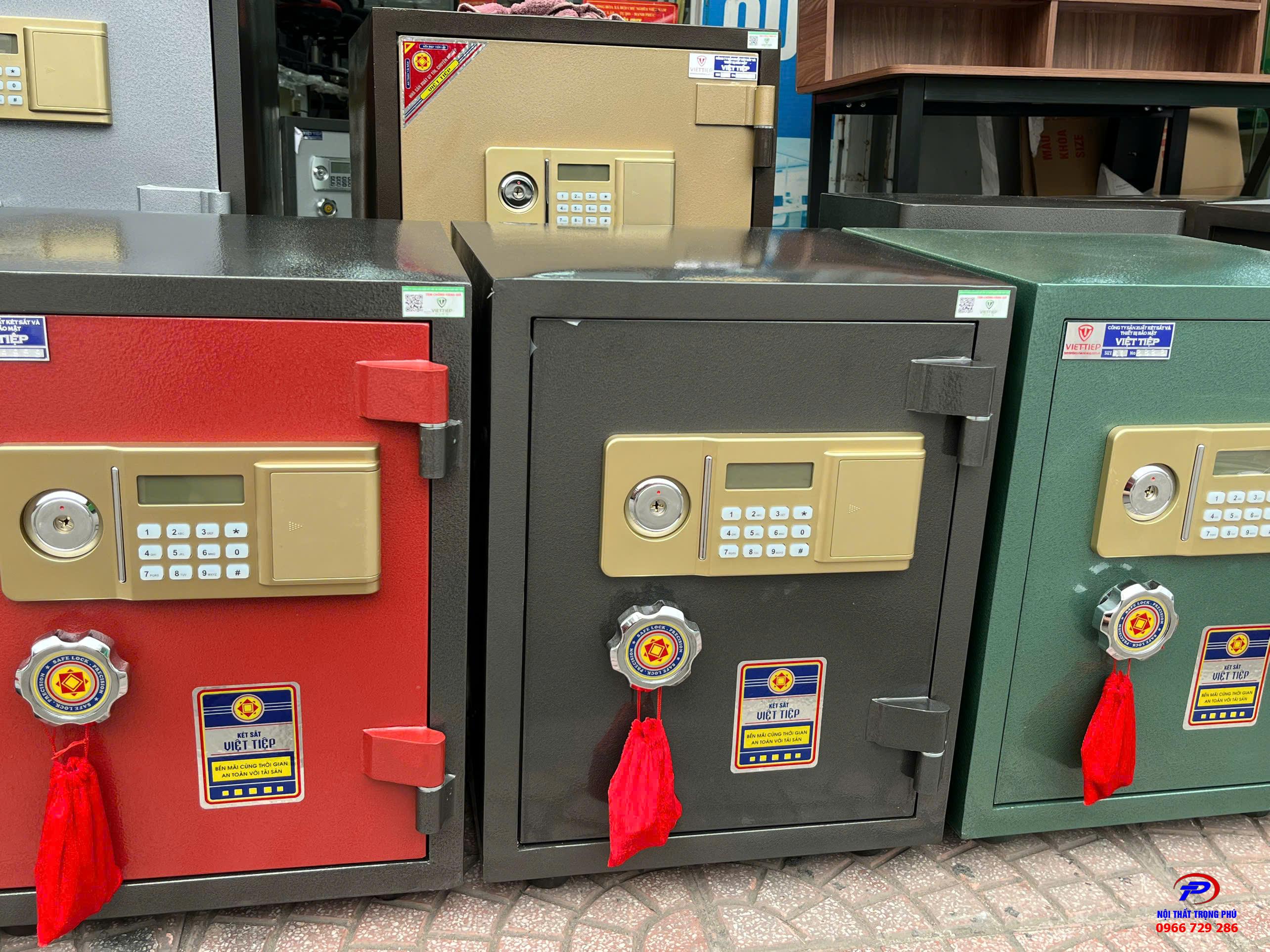 KÉT SẮT VIỆT TIỆP CHỐNG CHÁY K54ĐT MÀU XANH LÁ – KHÓA ĐIỆN TỬ AN TOÀN TUYỆT ĐỐI, BẢO VỆ TÀI SẢN HIỆU QUẢ
