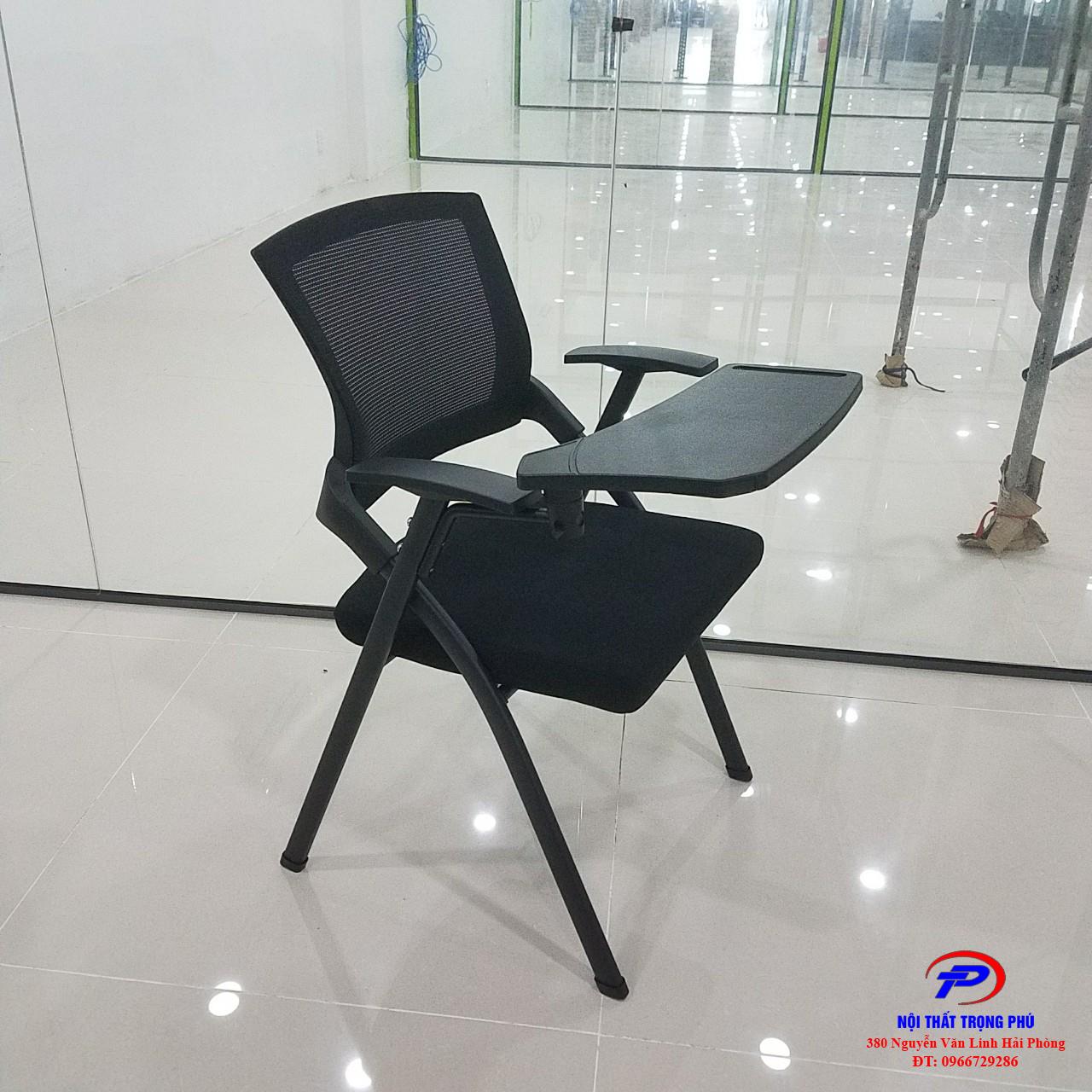 Ghế tranning- Ghế lưới gấp liền bàn GGLB1