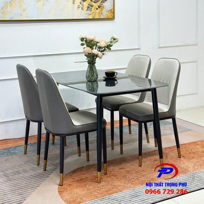 BÀN ĂN CHÂN CÔN MẶT ĐÁ – THIẾT KẾ TINH TẾ, HIỆN ĐẠI CHO MỌI KHÔNG GIAN