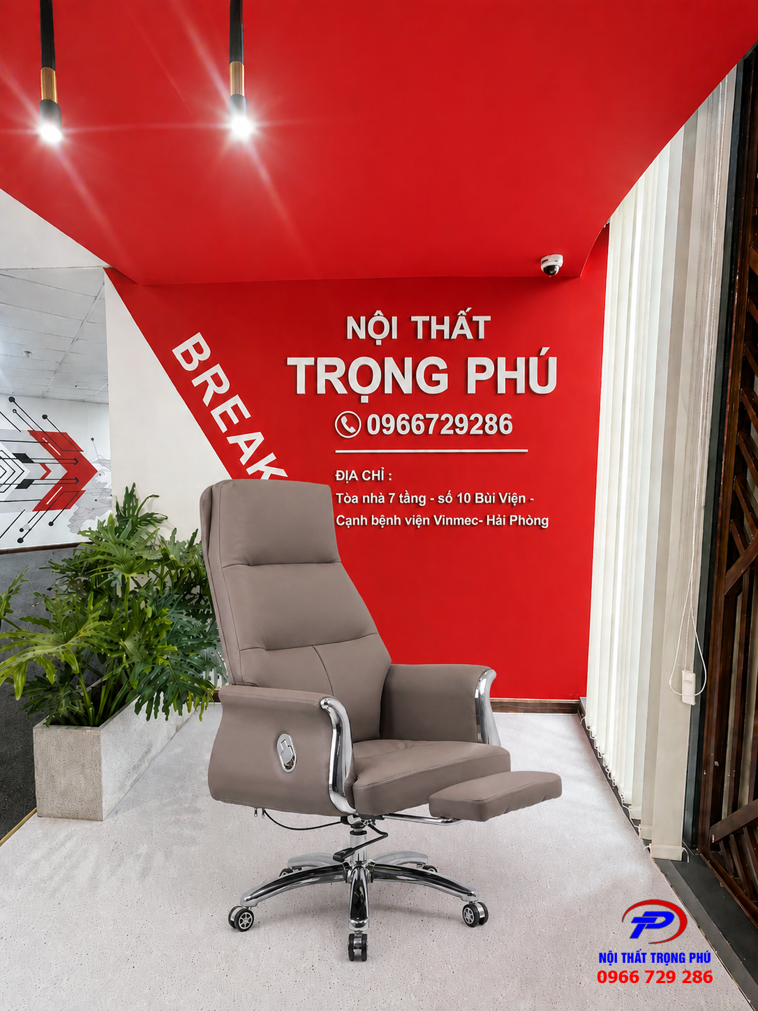 Ghế Giám Đốc Boss Chair GD04 Cao Cấp Có Gác Chân Thư Giãn