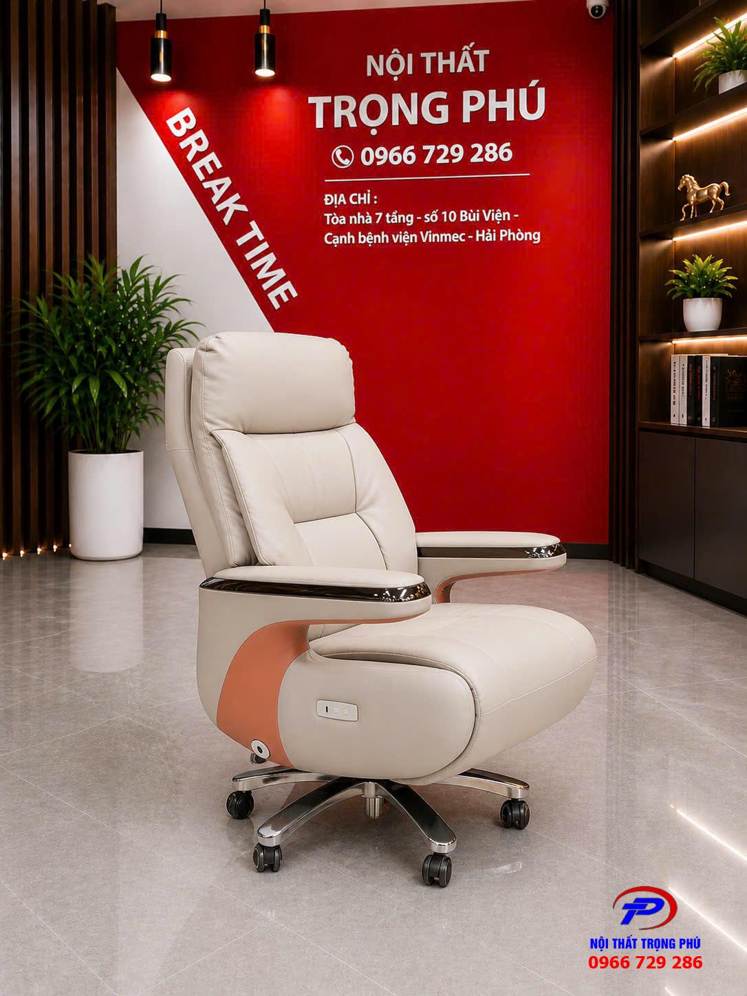 Ghế Giám Đốc Massage GDE220 Cao Cấp – Ngả Lưng Chỉnh Điện Thư Giãn Đỉnh Cao