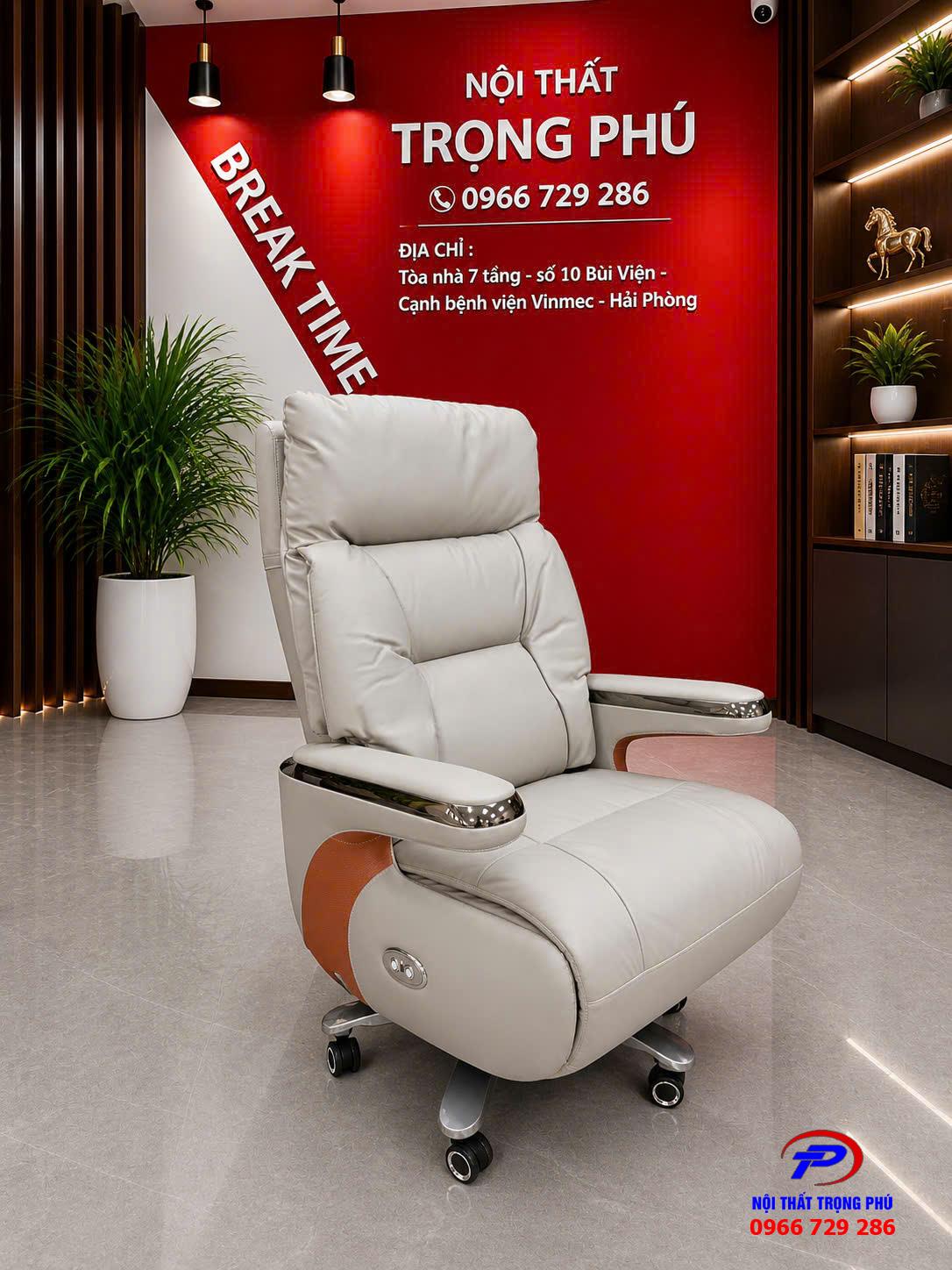 Ghế Giám Đốc Massage GDE220 Cao Cấp – Ngả Lưng Chỉnh Điện Thư Giãn Đỉnh Cao