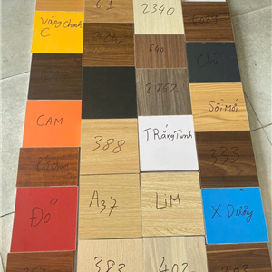 "Bảng Màu Gỗ Công Nghiệp Phủ Melamine Đẹp, Bền, Giá Tốt 2025"