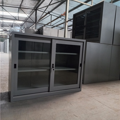 Tủ sắt 2 cánh kính lùa TS118G