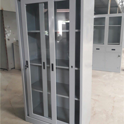 Tủ tài liệu sắt cánh kính lùa TS08