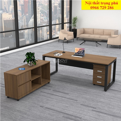 Bàn lãnh đạo - Bàn giám đốc chân sắt chữ U 1m6 EU16-T