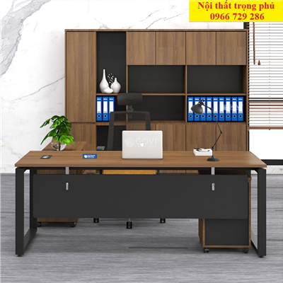 Bàn lãnh đạo - Bàn giám đốc chân sắt chữ U 1m6 EU16-T