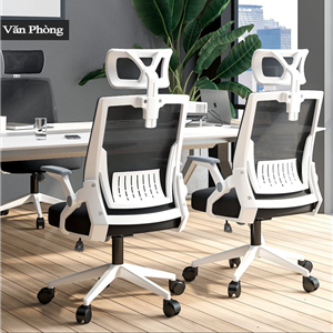Ghế xoay lưới  công thái học cao cấp TP TMS04 màu trắng