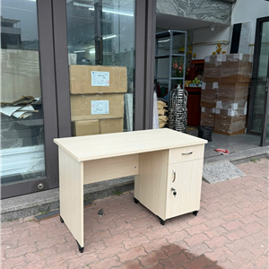 Bàn làm việc nhân viên 1m2 có hộc liền, 1 ngăn kéo 1 cánh mở – TP120SHL3C