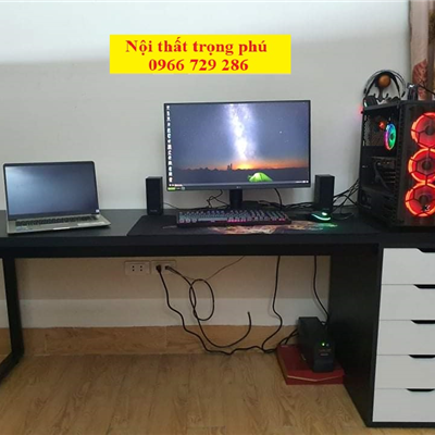 Bàn Gaming IKEA 1 TỦ 60x160cm