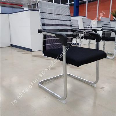 Ghế quỳ kẻ văn phòng chân thép mạ lưng lưới chịu lực CQ6019