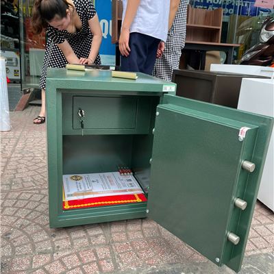 KÉT SẮT VIỆT TIỆP CHỐNG CHÁY K54ĐT MÀU XANH LÁ – KHÓA ĐIỆN TỬ AN TOÀN TUYỆT ĐỐI, BẢO VỆ TÀI SẢN HIỆU QUẢ