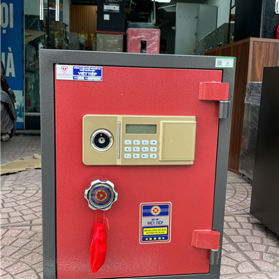 Két Sắt Việt Tiệp K54ĐT Màu Đỏ – Khóa Điện Tử