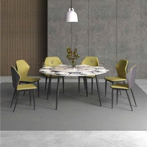 Bàn ăn BA01T-D15 mặt đá ceramic tròn xoay – Nội thất 190