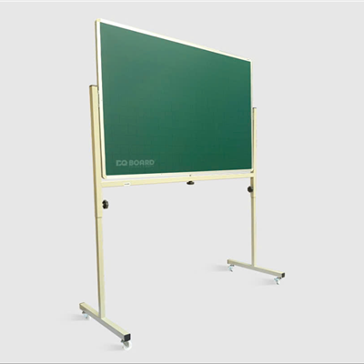 Bảng di động 2 mặt mầm non từ xanh + nỉ nhám - KT 800x1200 kẻ mờ