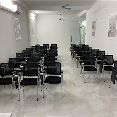 Ghế tranning- Ghế lưới gấp liền bàn GGLB1