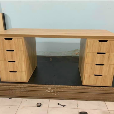 Bàn máy tính- Bàn Gaming IKEA 2 hộc tủ  60x160cm màu gỗ 388 toàn bộ