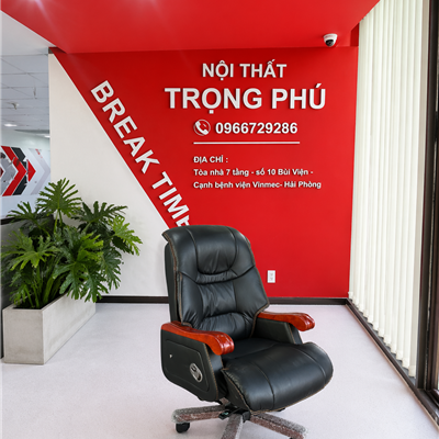Ghế xoay da lãnh đạo màu đen GD001