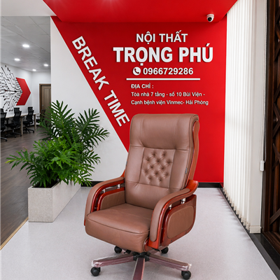 Ghế Giám Đốc The One GD09 Da Cao Cấp Chân Gỗ Sang Trọng