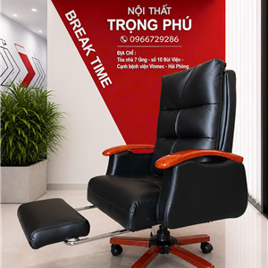 Ghế Xoay Da Lãnh Đạo GDTP18 Cao Cấp Có Gác Chân GDTP18