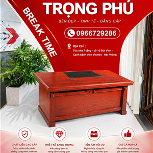 Bàn Lãnh Đạo Veneer Cao Cấp DT1890 – Sang Trọng, Đẳng Cấp Cho Phòng Giám Đốc